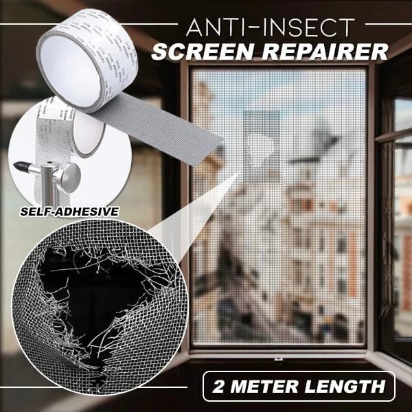🔥Window Screen Repair Tape, Adhesive Gray Screen Repair Strip