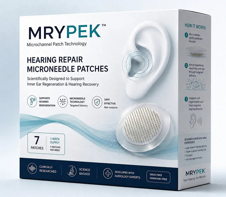 MRYPEK HEARING REPAIR MICRONEEDLE PATCHES ✅ Targets Hearing Loss, Tinnitus, Ear Infections, Balance Disorders, and Age-Related Ear Degeneration.
