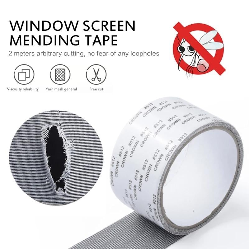 🔥Window Screen Repair Tape, Adhesive Gray Screen Repair Strip