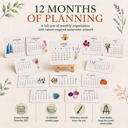 🌱Eco-Friendly Plantable "Timeless" Seed Calendar 2027 ✨ Plan•Plant•Grow•Enjoy