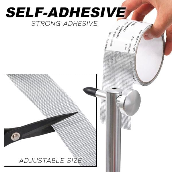 🔥Window Screen Repair Tape, Adhesive Gray Screen Repair Strip