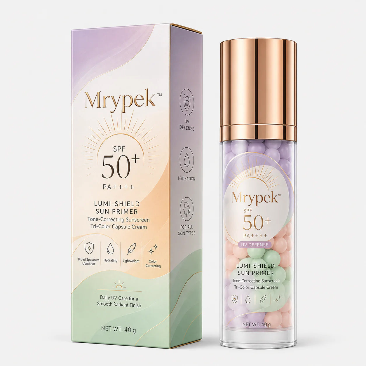 Mrypek™ Three-Color Protective Isolation Cream with SPF 50 Coverage