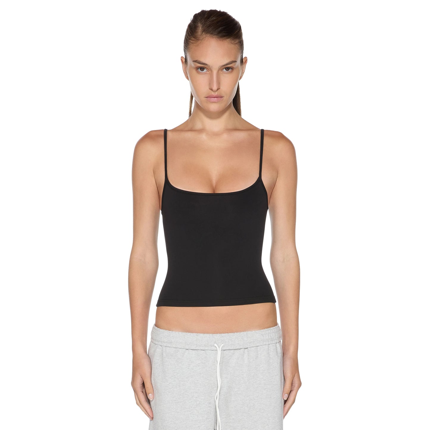 Women's Double-Lined Adjustable Scoop Neck Cami Tank Top