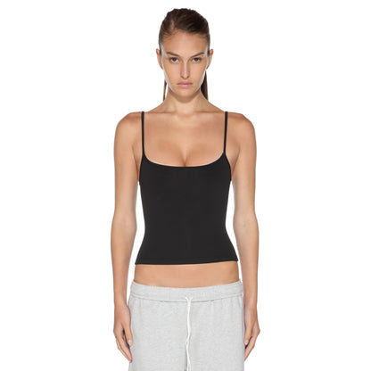 Women's Double-Lined Adjustable Scoop Neck Cami Tank Top