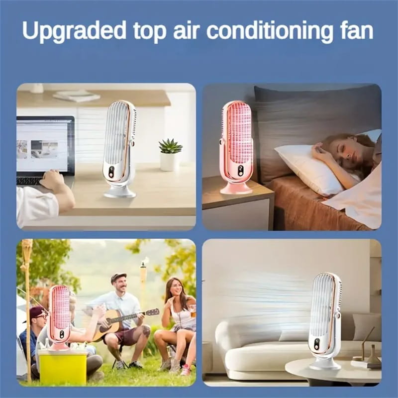 🥳2026 HOT SALE🥳💞50K+ SOLD!💨🌙 49% OFF! Portable Table Fan – 5 speeds, ultra‑quiet, gentle breeze. Perfect for bedroom or office. Stay cool without noise! 😴✨